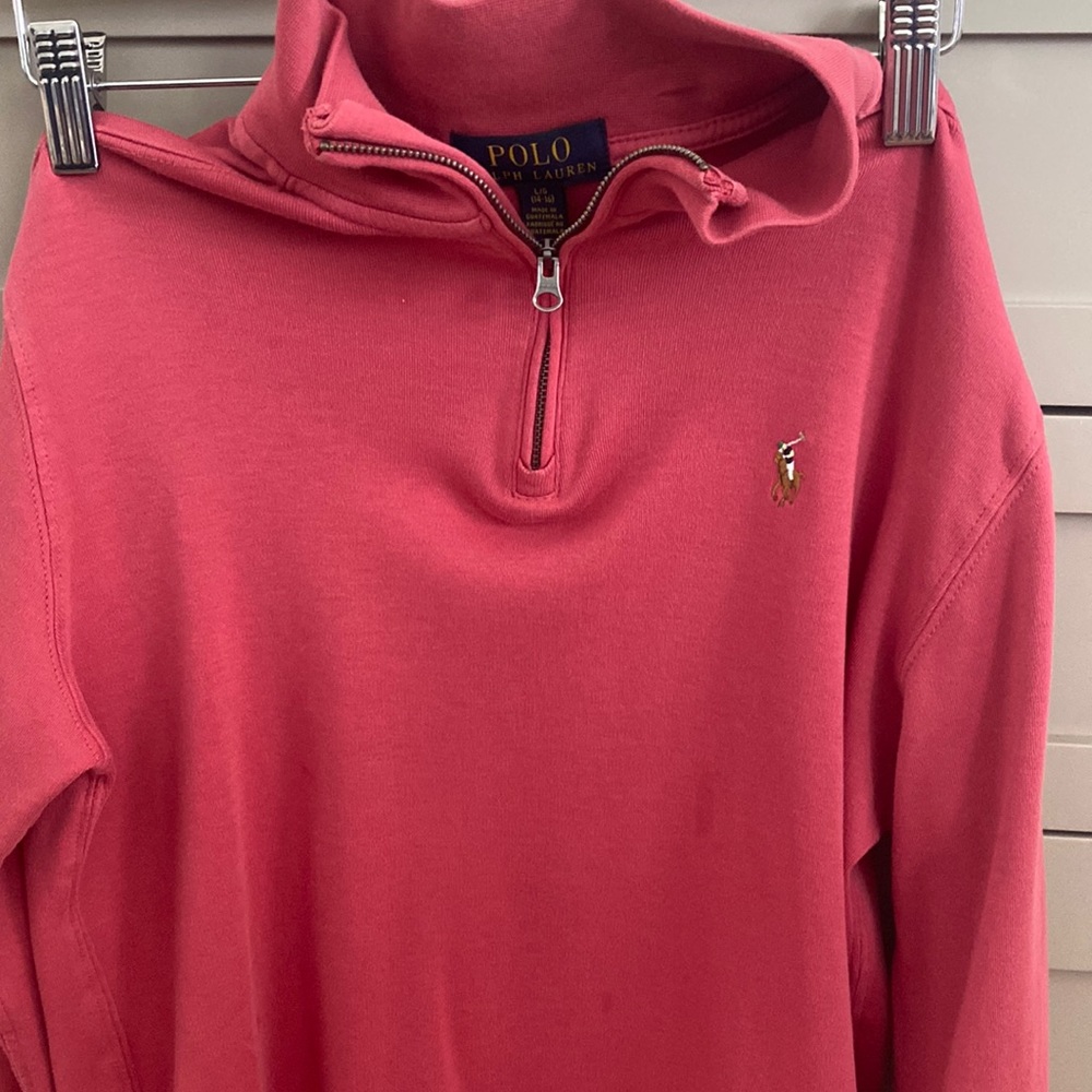 3/4 zip Boys polo sweatshirt